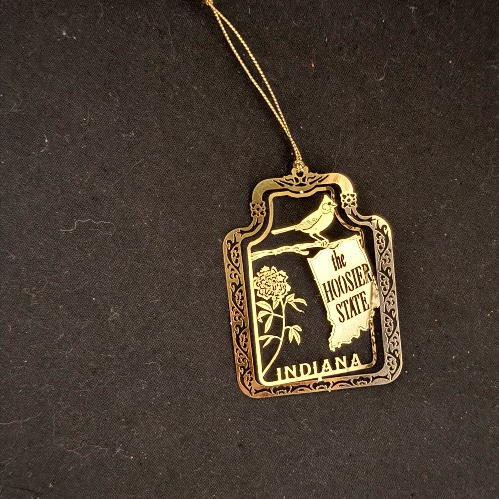 Gold Indiana Ornament